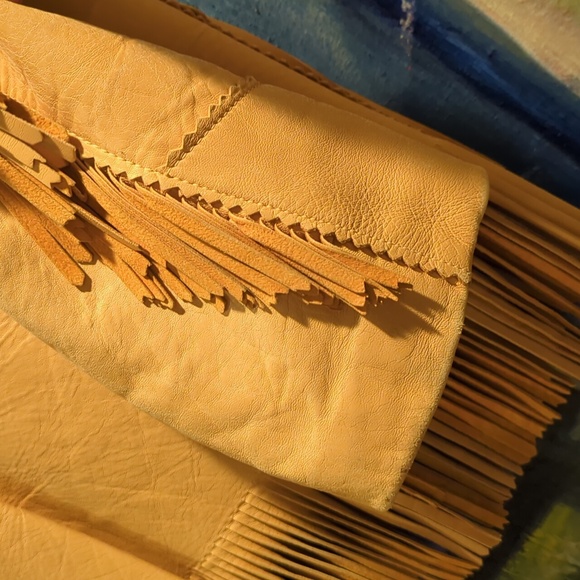 Vintage Rare Trego's Westwear 50s Fringed Leather Bohemian Butter Soft Jacket Sm - Picture 7 of 13